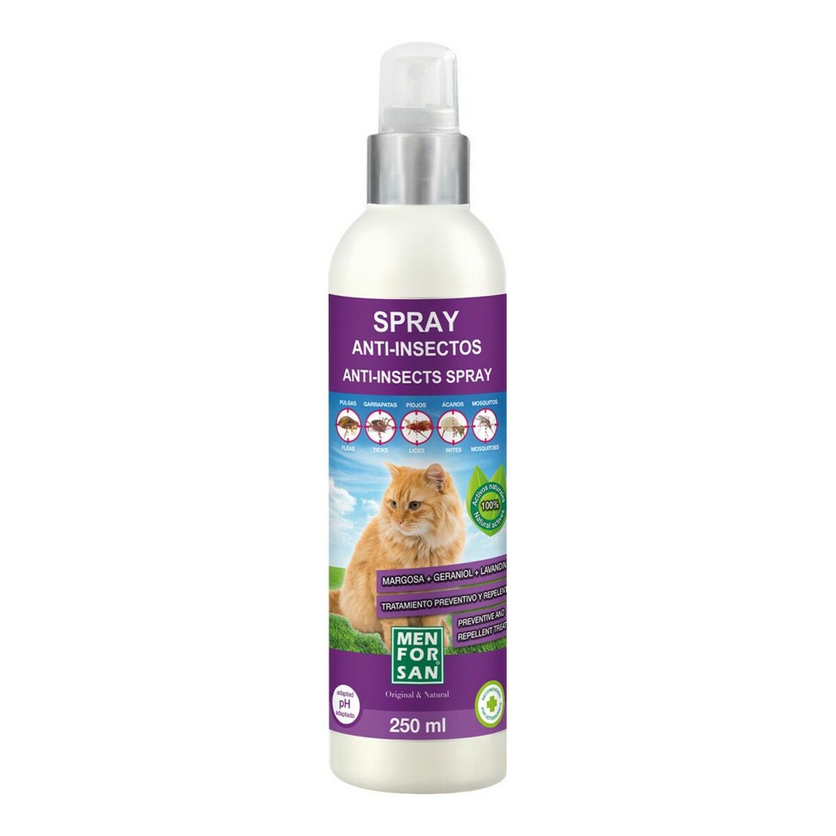 Menforsan Insectenafweermiddel Menforsan Spray Kat 250 Ml