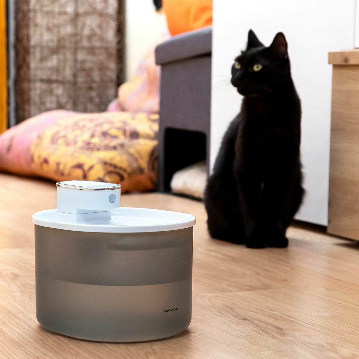 Innovagoods Oplaadbare Waterfontein Met Sensor Voor Katten Refopet Innovagoods