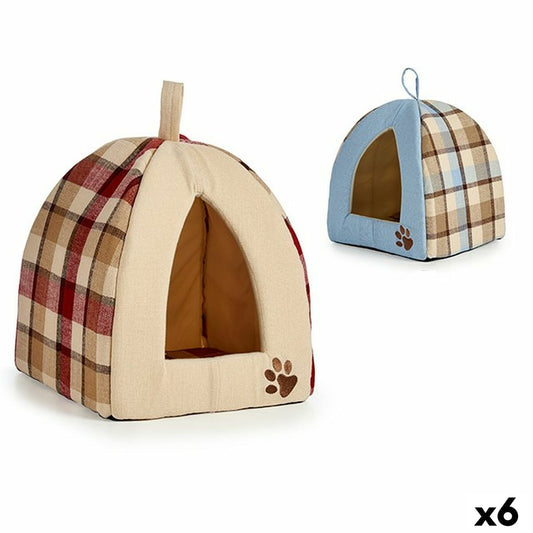 Mascow Hondenbed Geruit 33 X 45 X 33 Cm (6 Stuks)