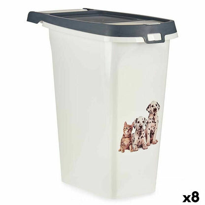 Mascow Dispenser Huisdieren Antraciet 10 L (8 Stuks)